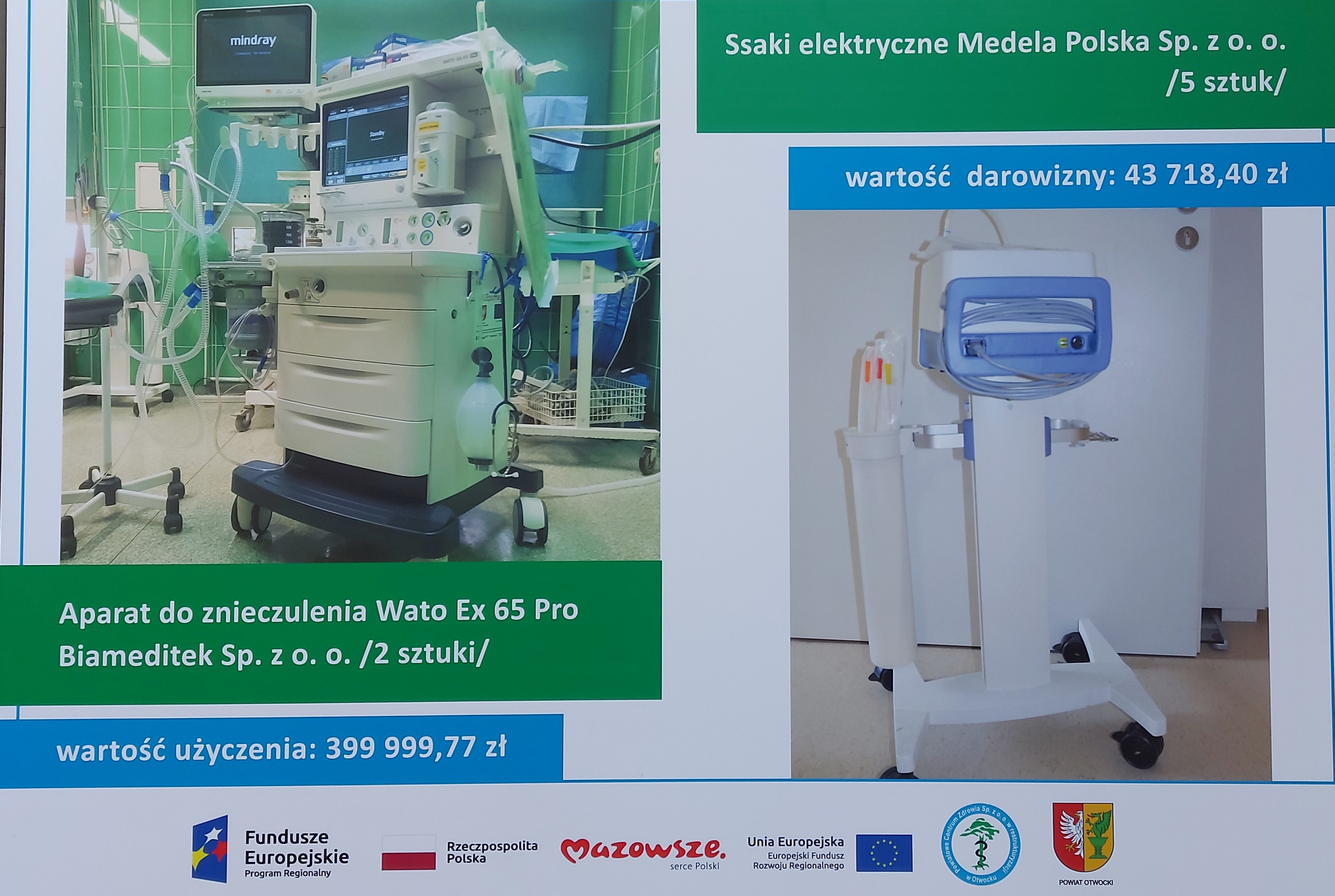 ssaki elektryczne, aparat do znieczulenia